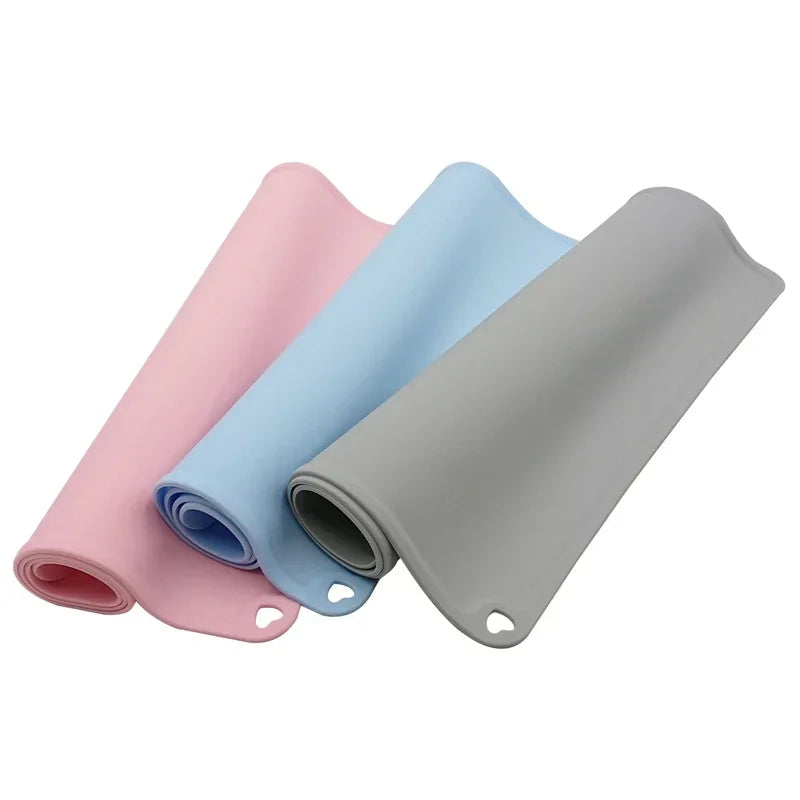 Pet Mat Waterproof Non-slip for cat Color Silicone Pet Food Mat Pet Bowl Drinking Water Pad Dog Feeding Mat Easy Clean