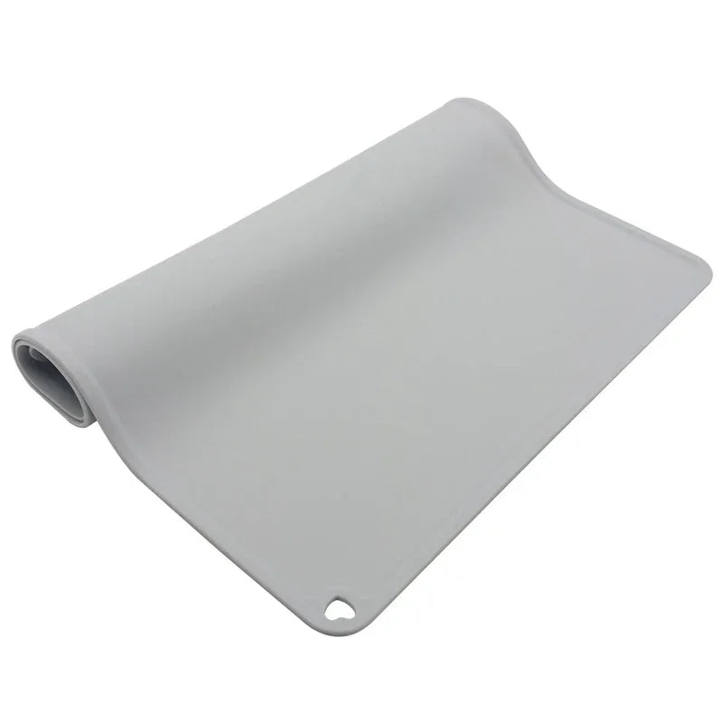 Pet Mat Waterproof Non-slip for cat Color Silicone Pet Food Mat Pet Bowl Drinking Water Pad Dog Feeding Mat Easy Clean