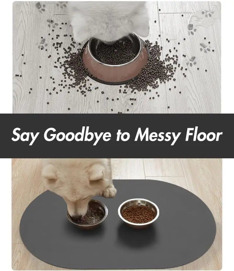 Absorbent Dog Food Mat-Dog Mat for Food and Water Bowl Quick Dry Pet Food Mat No Stains Dog Feeding Mat-Dog Water Bowl Mat