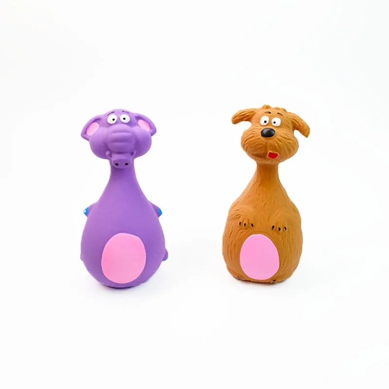 Dog Voice Toy Cartoon Shape Teddy Fadou Teeth Grinding Cleaning Plaything Rubber Anti Bite Training Pets Dogs Toys Pet Supplies