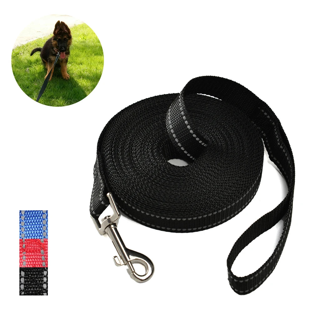 Pet Leash Reflective Nylon Dog Leash For Small Big Dogs Outdoor Walking Long Strap Pet  Lead Rope Labrador Traction Lanyard Belt